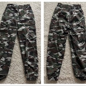 forever 21 camouflaged cargo pants.